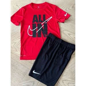 *NWT* Boys Nike 3BRAND Short Sleeve Tee & Short Size S